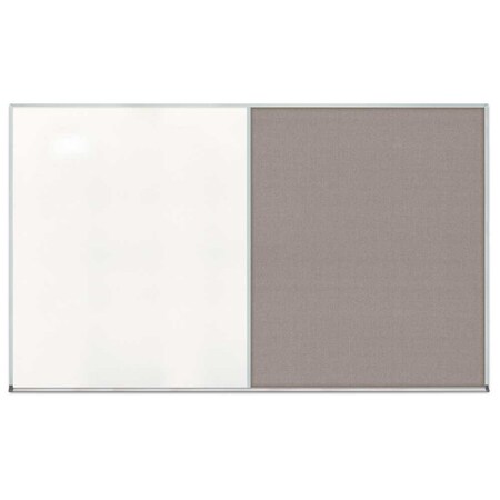 United Visual Products Triple Door Radius Corkboard, 72"x48", Sat, UV70055RC-SATIN-CORK UV70055RC-SATIN-CORK